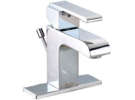 图片 Delta Arzo Series Single Hole Faucet - 4 Inches Plate