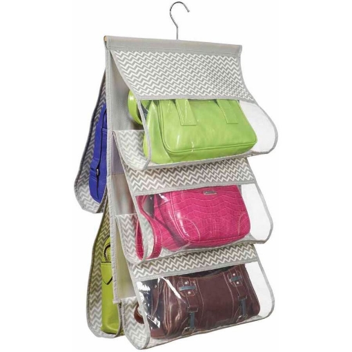 图片 Interdesign Axis Hanging Handbag Organizer