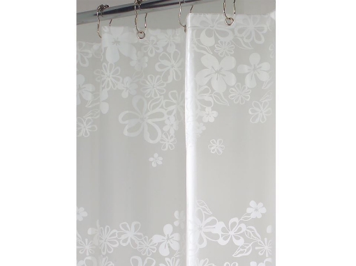 图片 Interdesign Eva Series - Shower Curtain Fiore White