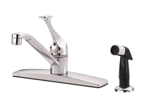 图片 Eurostream Plus Series Single Handle Kitchen Mixer With Escutheon DZN18120CP