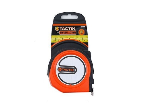 图片 Tactix Medium Duty Tape Measure-Nyslik Blade - 8m  (26ft.)