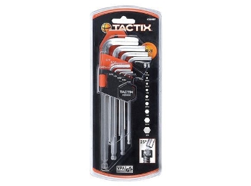 图片 Tactix 9pcs. Ball End Allen Wrench - English