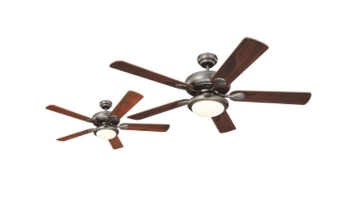 图片 Westinghouse Ceiling fan Euro Swirl, 5-blade 52" Brushed Nickel