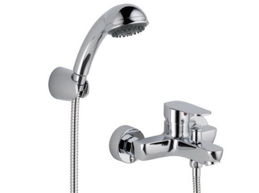 图片 Delta Elemetro Series On-Wall Tub And Shower, 3 Setting Handshower