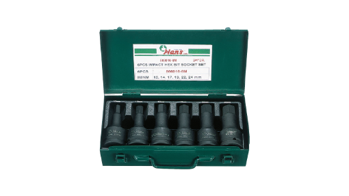 图片 Hans Impact Hexagon Bit Socket Set 6 Pcs. - Metric Size