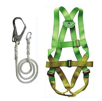 图片 Adela H-5038 Full Body Harness Set with Lanyard Big Hook (Green/Yellow)