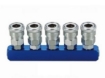 图片 THB New Improved Steel Body - 1/4" Manifold - Straight Type - 5 Way