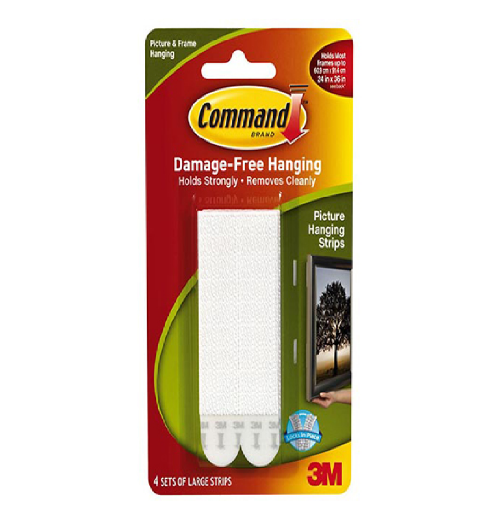 图片 3M Command Picture Hanging Strips Large White