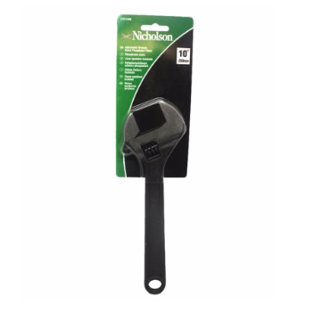 图片 Nicholson Adjustable Wrench Black 10" (No. 213110NB)