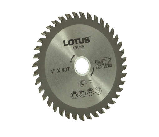 图片 Lotus LWC100 TCT Saw Blade 4"X16MMX40T