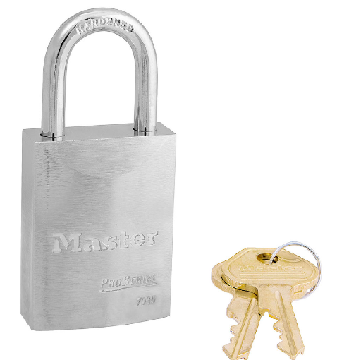 图片 Master Lock 1-9/16in (40mm) Wide ProSeries® Solid Steel Rekeyable Pin Tumbler Padlock, Keyed Alike