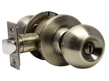 图片 Ezset Bala 102C Series Satin Stainless Steel Cylindrical Privacy Knobset EZ102CBAUS5