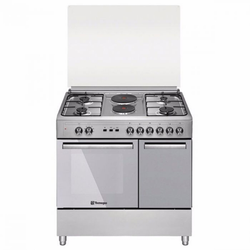 图片 Tecnogas TFG9142CRX 90cm range, 4 Gas Burners + 2 Fast Heating Electric Plates │ Gas Oven + Gas Grill │ Rotisserie