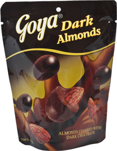 图片 Goya Dark Almonds, Whole Almonds Covered in Dark chocolate, 37g