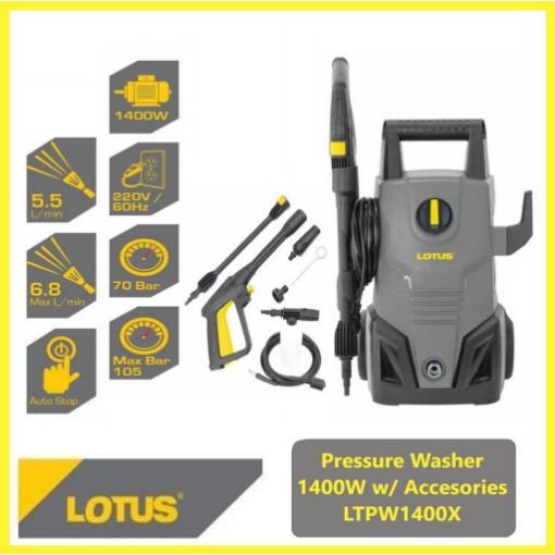 图片 Lotus Pressure Washer 1.4KW LTPW1400X