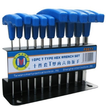 图片 10 Piece T Type Hex Wrench Set F0011