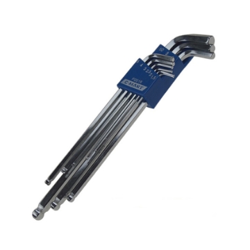 图片 9-Piece Ball Point Hex Key Set, Extra Long Arm F0016