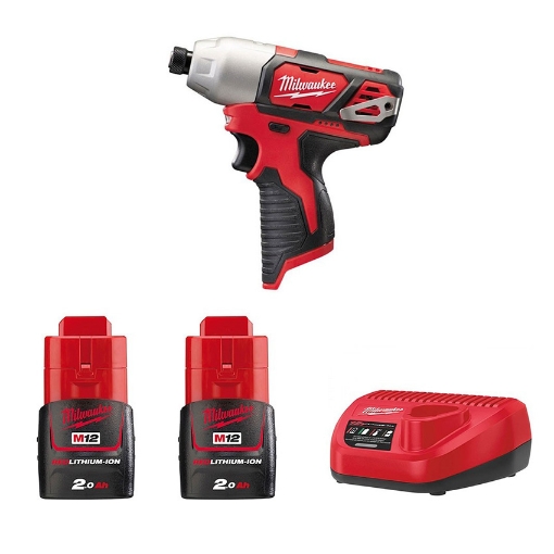 图片 MILWAUKEE M12 Impact Driver 1/4" Hex Chuck Set M12BID-202C