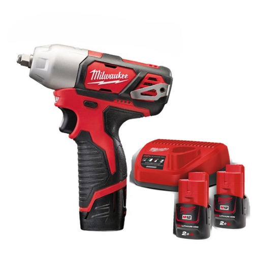 图片 MILWAUKEE M12 1/2" Driver Compact Impact Wrench Set M12BIW12-202C