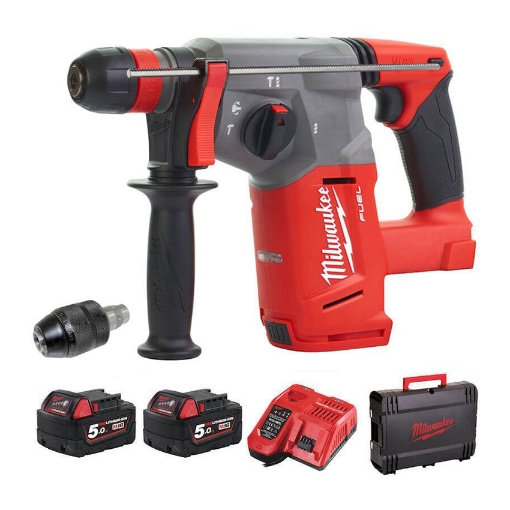 图片 MILWAUKEE M18 Fuel 26mm Fixtec SDS+ Hammer Set M18CHX-502C