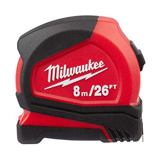 图片 MILWAUKEE 8M/26FT Compact Tape Measure Compact 48-22-6626