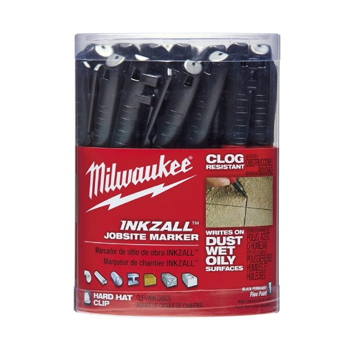 图片 MILWAUKEE 36PK INKZALL Fine Point Black Marker 48-22-3100