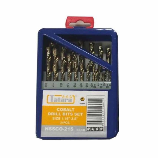 图片 Cobalt Drill Bits 21 Pieces HSSCO-21S