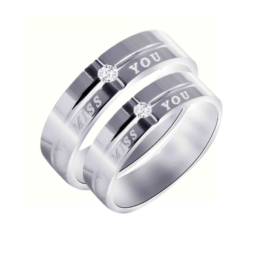 图片 925 Silver, Couple Ring- CS-016