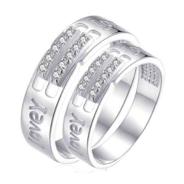 图片 925 Silver, Couple Ring- CS-017