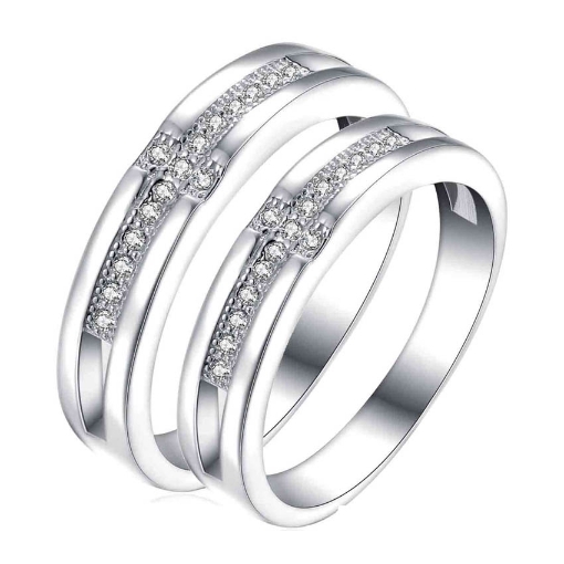 图片 925 Silver, Couple Ring- CS-020