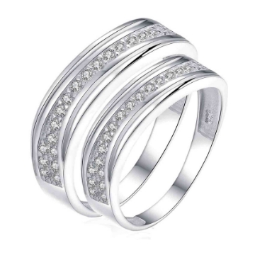 图片 925 Silver, Couple Ring- CS-034