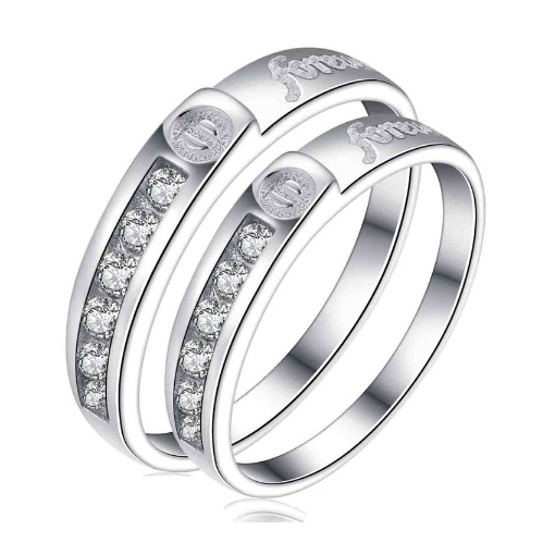 图片 925 Silver, Couple Ring- CS-049