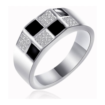 图片 925 Silver Jewelry,Mens Ring- SR-358