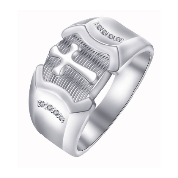 图片 925 Silver Jewelry,Mens Ring- SR-364