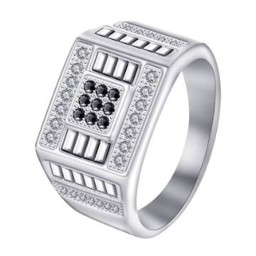 图片 925 Silver Jewelry,Mens Ring- SR-368