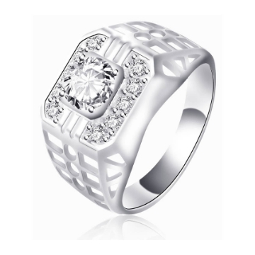 图片 925 Silver Jewelry,Mens Ring- SR-375