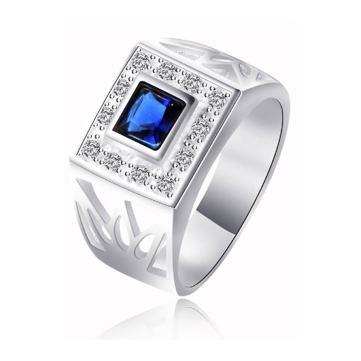 图片 925 Silver Jewelry,Mens Ring- SR-376