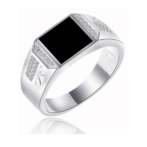 图片 925 Silver Jewelry,Mens Ring- SR-386