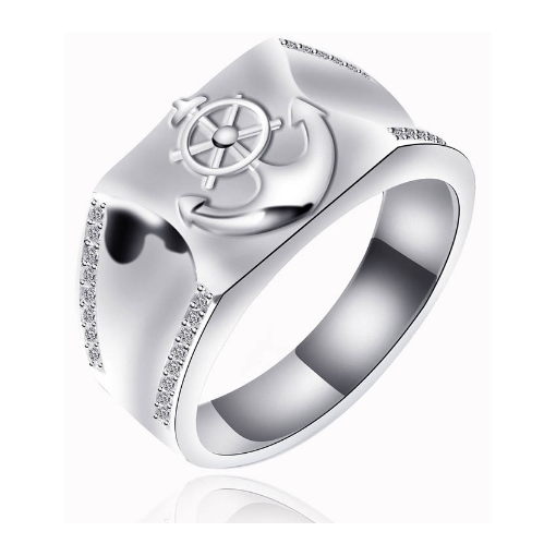 图片 925 Silver Jewelry,Mens Ring- SR-390