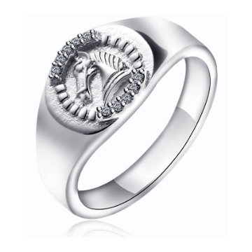 图片 925 Silver Jewelry,Mens Ring- SR-398