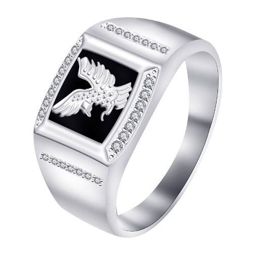 图片 925 Silver Jewelry,Mens Ring- SR-399