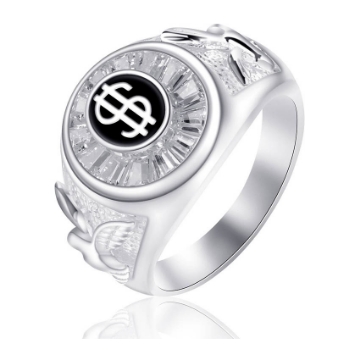 图片 925 Silver Jewelry,Mens Ring- SR-401