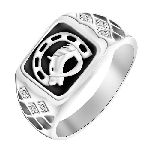 图片 925 Silver Jewelry,Mens Ring- SR-402