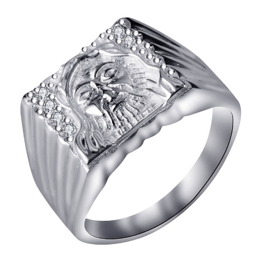 图片 925 Silver Jewelry,Mens Ring- SR-406