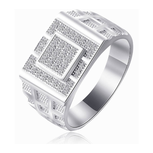 图片 925 Silver Jewelry,Mens Ring- SR-412