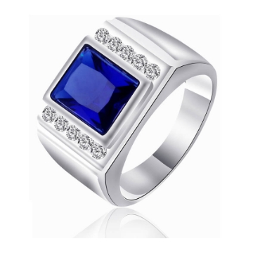 图片 925 Silver Jewelry,Mens Ring- SR-414