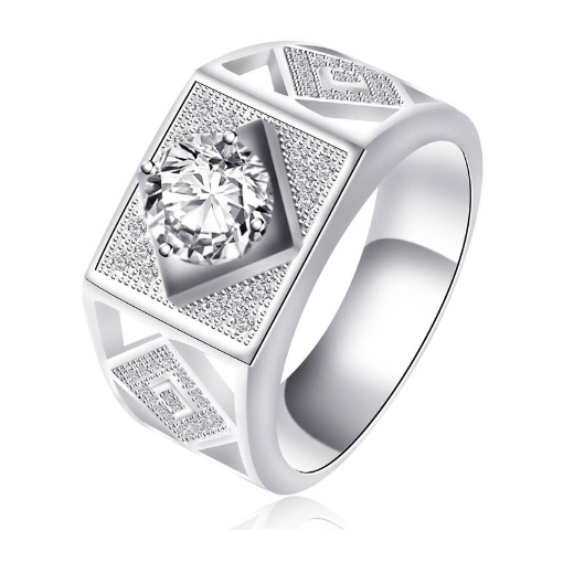 图片 925 Silver Jewelry,Mens Ring- SR-415