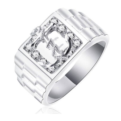 图片 925 Silver Jewelry,Mens Ring- SR-417