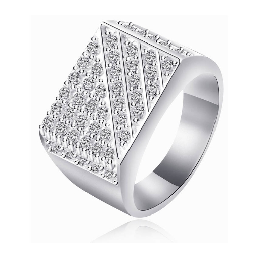 图片 925 Silver Jewelry,Mens Ring- SR-419