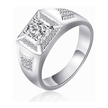 图片 925 Silver Jewelry,Mens Ring- SR-426